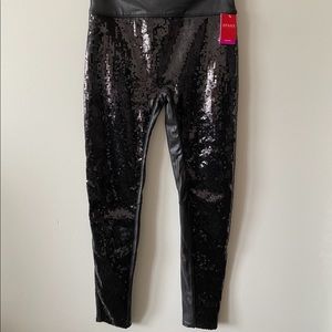 Spanx Sequin Leggings, Size L, NWT
